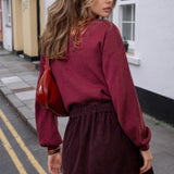 Corduroy A-formet bodycon-nederdel