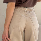 Vintage højtaljede jeans med lige ben