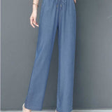 Damebukser - Elastisk talje - Komfortable og flagrende - Elegant letvægtsstof