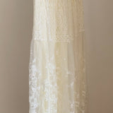 Afslappet A-formet nederdel i vintage-blonder