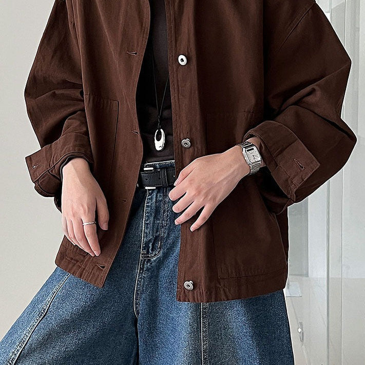 Fleecejakke med opsmøg