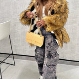 Utility cargobukser med lige ben