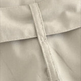 Højtaljede cargobukser med vide ben og bælte