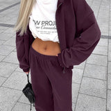 Vintage sæt med hættetrøje og joggingbukser i to dele