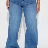 Vintage højtaljede jeans med vide ben