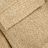 Paillettejakke med høj krave og lommer