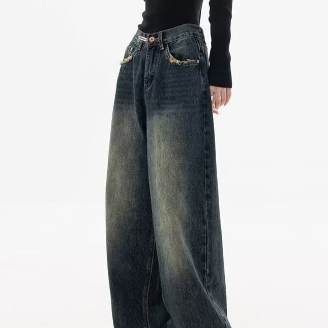 Vintage højtaljede, løstsiddende jeans