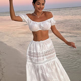 Pure Desire sæt med cropped tanktop og højtaljet nederdel