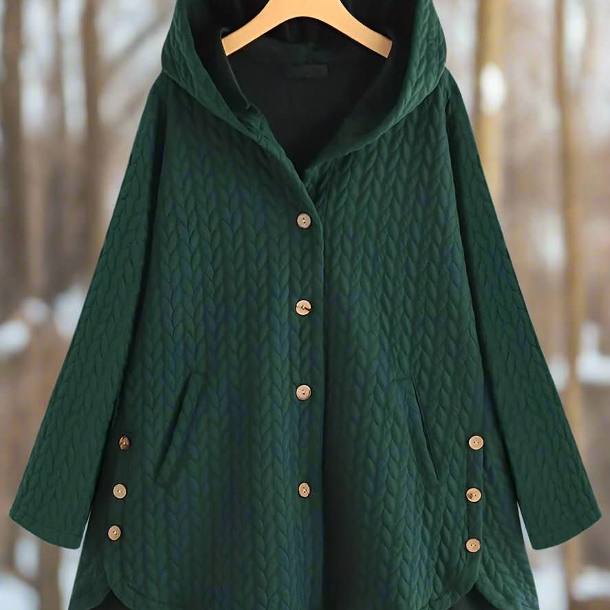 Hyggelig, stilfuld og praktisk quiltet hættejakke til kvinder