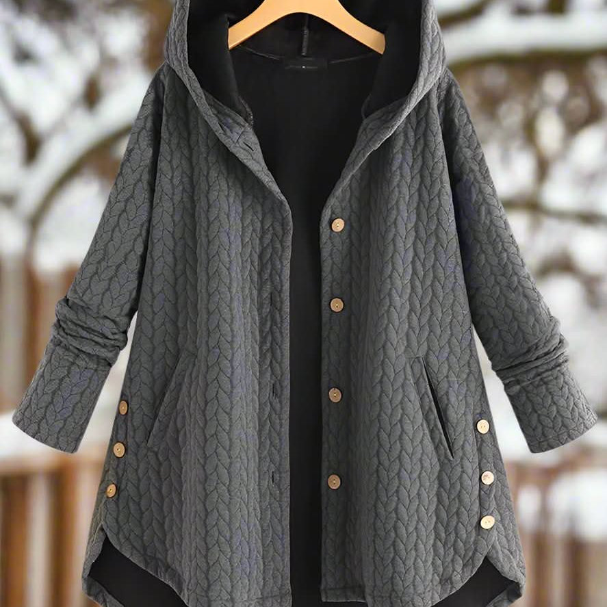 Hyggelig, stilfuld og praktisk quiltet hættejakke til kvinder