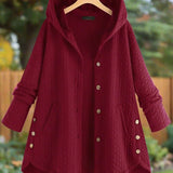 Hyggelig, stilfuld og praktisk quiltet hættejakke til kvinder