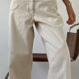 Off-white, vide, højtaljede jeans med lige ben