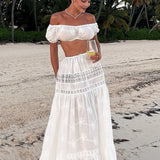 Pure Desire sæt med cropped tanktop og højtaljet nederdel