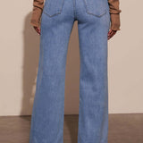 Vintage højtaljede jeans med vide ben