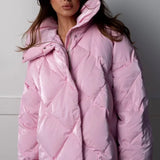 Overdimensioneret quiltet bomuldsjakke