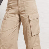Vintage amerikanske højtaljede cargobukser med lige ben