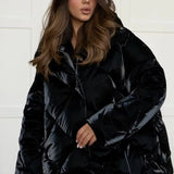 Overdimensioneret quiltet bomuldsjakke