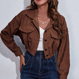 Fløjlsjakke med tætsiddende talje