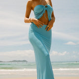 Kort, stropløs, dobbeltlags bodycon-nederdel i mesh