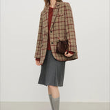 Retro ternet cropped blazer