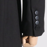 Sexet, transparent mesh-blazer med elegant V-hals