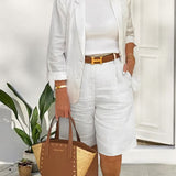 Camry - Elegant Blazer og Shorts - Todelt Sæt