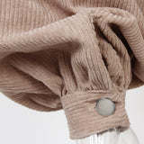 Kort fløjlsjakke med knapper