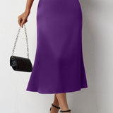 havfruehale satin nederdel