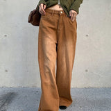 Løstsiddende, vide, afslappede vintage amerikanske jeans