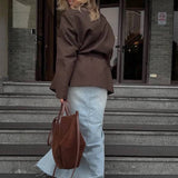 Afslappet, løstsiddende blazer