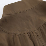 Utilityjakke med bælte og lynlåslommer