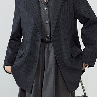 Stilfuld stribet blazer