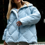 Overdimensioneret quiltet bomuldsjakke