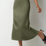 havfruehale satin nederdel