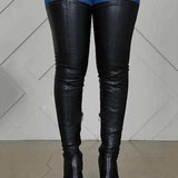 Høje ankelstøvler til kvinder - Ægte læder - Kraftig hæl - Rund tå - Komfort og elegance