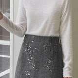 Nederdel pyntet med krystalperler