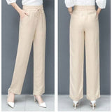 Damebukser - Elastisk talje - Komfortable og flagrende - Elegant letvægtsstof