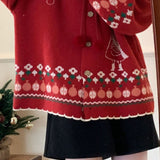 Oversized vest med pomponer