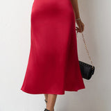 havfruehale satin nederdel