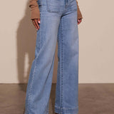 Vintage højtaljede jeans med vide ben