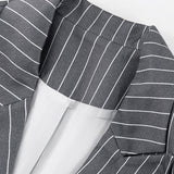 Trendy stribet blazersæt i to dele