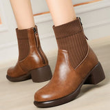 Dames elastiske tynde sokkestøvler - Komfort og elegance