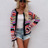 Jenny - Hyggelig, flerfarvet forårscardigan