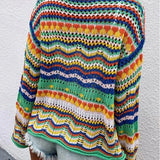 Jenny - Hyggelig, flerfarvet forårscardigan