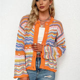 Jenny - Hyggelig, flerfarvet forårscardigan