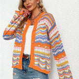 Jenny - Hyggelig, flerfarvet forårscardigan