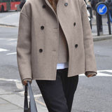 Trendy, oversized og varm jakke til kvinder