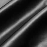 PU-læder nederdel med knapper og flæser