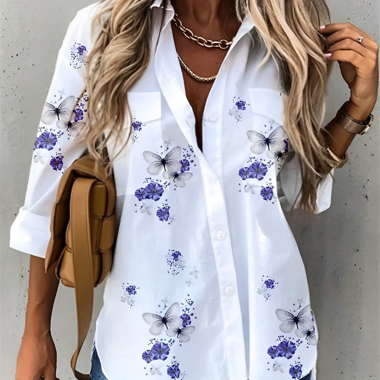 Iva - Hvide bluser af høj kvalitet med smukke mønstre