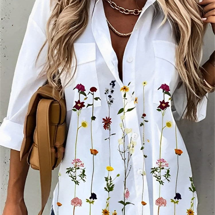 Iva - Hvide bluser af høj kvalitet med smukke mønstre